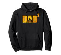 Dad High 2 Double Dad Father Two Sons Twins Pullover Hoodie