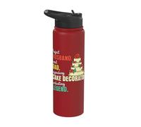 Dad Husband Cake Decorator Stainless Steel Insulated Water Bottle