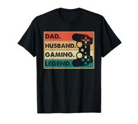 Dad Husband Gaming Legend Retro Gamer Controller T-Shirt