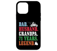 Dad Husband Grandpa 71st Birthday Biker Legend 71 Years Old Case for iPhone 12 mini