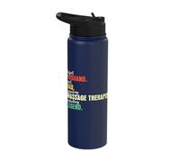 Dad Husband Massage Therapist Stainless Steel Insulated Water Bottle