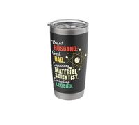Dad Husband Material Scientist Stainless Steel Insulated Tumbler