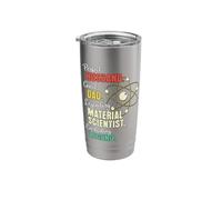 Dad Husband Material Scientist Stainless Steel Insulated Tumbler