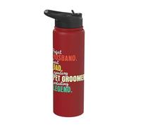 Dad Husband Pet Groomer Stainless Steel Insulated Water Bottle