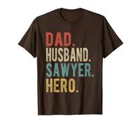 Dad Husband Sawyer Hero T-Shirt, Men, Brown, X-Large