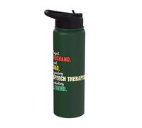 Dad Husband Speech Therapist Stainless Steel Insulated Water Bottle