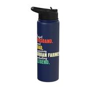 Dad Husband Urban Farmer Stainless Steel Insulated Water Bottle