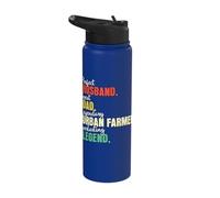 Dad Husband Urban Farmer Stainless Steel Insulated Water Bottle