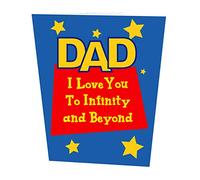 Dad I Love You to Infinity and Beyond Father's Day Card