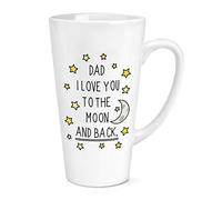 Dad I Love You to The Moon and Back 17oz Large Latte Mug Cup