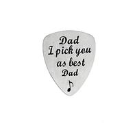 Dad I Pick You As My Best Dad Men's Guitar Picks Gifts for Daddy Papa Father From Son Daughter