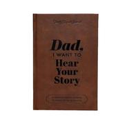 Dad, I Want to Hear Your Story: A Father’s Guided Journal To Share His Life & His Love | Special Edition, Leather Wrapped Hardback, Black Gold Foil Lettering | Portable Journal Book School Supplies
