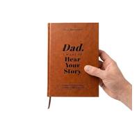 Dad, I Want to Hear Your Story A Fathers Guided Journal to Share His Life and His Love, Textured Brown PU Leather Keepsake Diary with Prompts, Memory Book Gift 5.75" x 8.31"