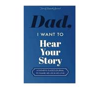 Dad, I Want to Hear Your Story: A Father's Guided Journal to Share His Life & His Love | Special Edition, Leather Wrapped Hardback, Portable Journal Book School Supplies, Black Gold Foil Lettering