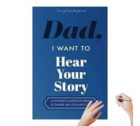 Dad, I Want to hearr yourr storyy - Father's Guided Journal, Dad Journal Book To Share His Life & His Love | Christmas Dads Memory Keepsake Book for Father's Birthday