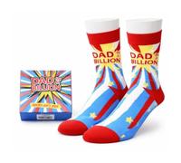 Dad in a Billion Socks Gift Box - Novelty Father's Day Socks for Men in Presentation Box - One Size Fits Most (7-11) - Funny Dads Birthday & from Daughter Son Wife