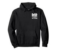 Dad Ironworker Myth The Legend Distressed Novelty Graphic Pullover Hoodie