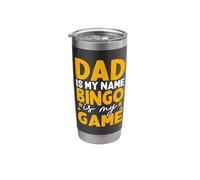 Dad is My Name Bingo is My Game Stainless Steel Insulated Tumbler