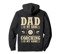 Dad Is My Name Coaching Is My Game Vintage Pickleball Pullover Hoodie