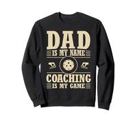 Dad Is My Name Coaching Is My Game Vintage Pickleball Sweatshirt