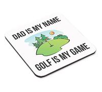 Dad Is My Name Mug & Coaster Set Daddy Granddad Birthday Father's Day Tea Gift