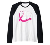 Dad is Though Enough to Wear Pink Breast Cancer Awareness Raglan Baseball Tee
