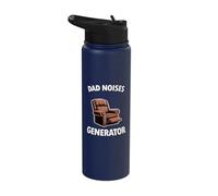 Dad Joke Funny Men Dad Noises Generator Armchair Stainless Steel Insulated Water Bottle