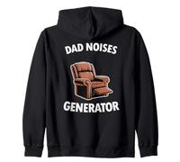 Dad Joke Funny Men Dad Noises Generator Armchair Zip Hoodie