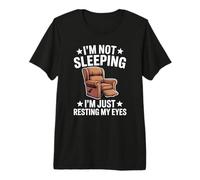 Dad Joke Funny Men I'm Not Sleeping I'm Resting My Eyes Premium T-Shirt