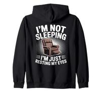 Dad Joke Funny Men I'm Not Sleeping I'm Resting My Eyes Zip Hoodie