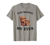 Dad Joke Funny Men Just Resting My Eyes Armchair T-Shirt