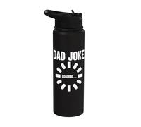 Dad Joke Loading Funny Father's Day Dad Joke for Men Stainless Steel Insulated Water Bottle