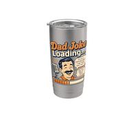 Dad Joke Loading Funny Retro Progress Bar Design for Dads Stainless Steel Insulated Tumbler