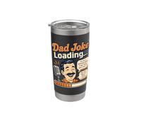 Dad Joke Loading Funny Retro Progress Bar Design for Dads Stainless Steel Insulated Tumbler