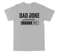 Dad Joke Loading T Shirt, Funny T Shirts for Dad, Birthday Mens Tshirt Tee Top, M, Sport Grey