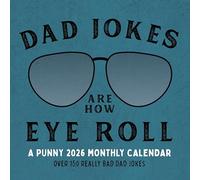 Dad Jokes 2026 Monthly Wall Calendar | Funny Humor Wall Calendar | 12" x 24" | Marble City Press | Bad Joke Pun Comic Humorous | 2026-2027 Calendar