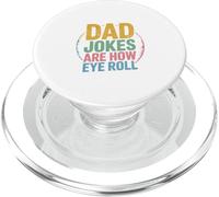 Dad Jokes Are How Eye Roll Humor Enthusiast Graphic PopSockets PopGrip for MagSafe