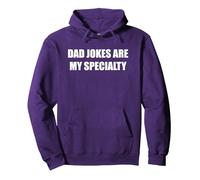 Dad Jokes Are My Specialty Pullover Hoodie, Adult Unisex, Purple, M
