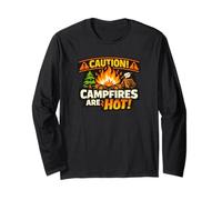 Dad Jokes Around Campfire Funny Outdoor Father T-Shirt Long Sleeve T-Shirt