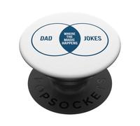 Dad Joke's Pie Chart Where The Magic Happens PopSockets Adhesive PopGrip