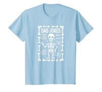 Dad Jokes: Skeleton Edition I Found This Humerus Funny Bones T-Shirt, Kids, Baby Blue, 8 Years
