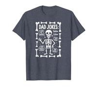 Dad Jokes: Skeleton Edition I Found This Humerus Funny Bones T-Shirt, Men, Heather Blue, L