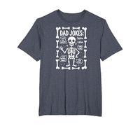 Dad Jokes: Skeleton Edition I Found This Humerus Funny Bones T-Shirt, Men's Big and Tall, Heather Blue, 5X Tall