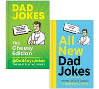 Dad Jokes The Cheesy Edition & All New Dad Jokes By Dad Says Jokes 2 Books Collection Set