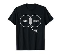 Dad Jokes Venn Diagram Funny Saying Mens Dad Humor T-Shirt