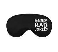 Dad Jokes You Mean Rad Jokes Sleep Eye Mask Soft Eye Covers Blocking Lights Blindfold with Adjustable Strap for Travel Nap