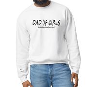 Dad Jumper, Personalised Dad of Girls Sweater Custom Made with Names on the Sleeve, Dad Outnumbered