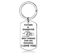 Dad Keyring Father & Daughter Gift - Christmas & Father's Day Key Chain - BEST FRIENDS FOR LIFE