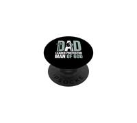 Dad Leader Protector Man of God Christian Father's Day PopSockets Adhesive PopGrip