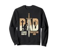 Dad Leader Protector Man of God Christian Father's Day Sweatshirt
